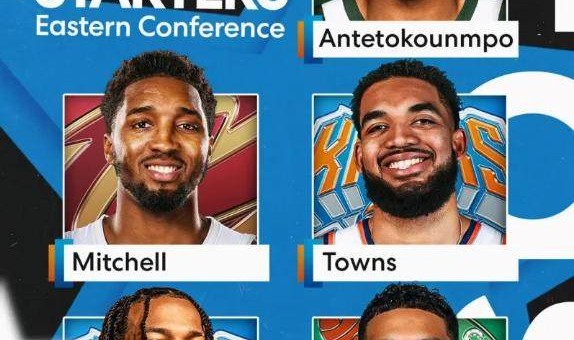 2025全明星首发揭晓 詹库杜领衔 唐斯SGA入选