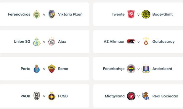 开云-欧联杯淘汰赛阶段附加赛抽签结果：罗马遇波尔图